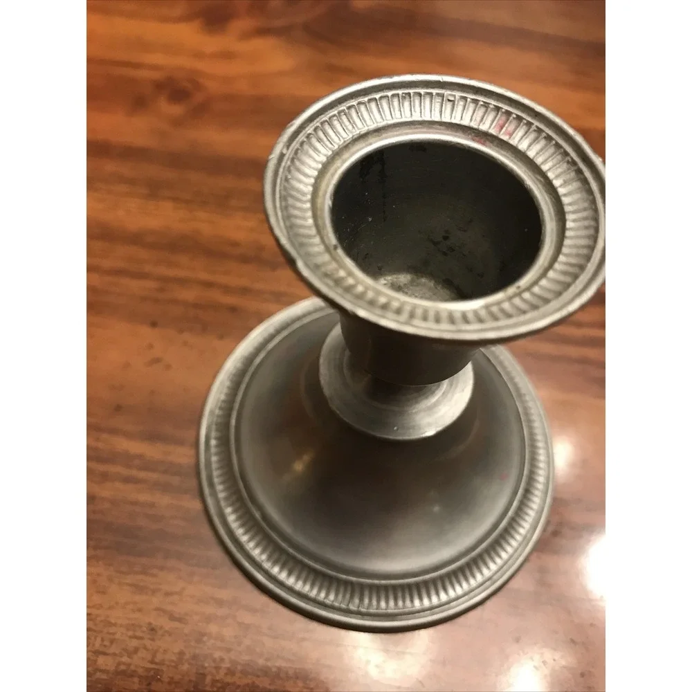 Vintage Peltro Pewter Italy Single‎ Candle Stick